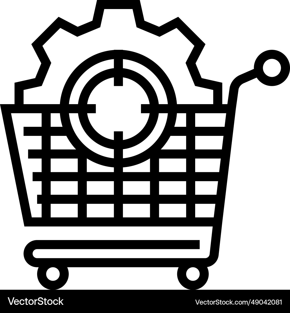 Beschaffungsstrategie logistic manager line icon Beschaffungsstrategie logistic manager line icon vektorbild