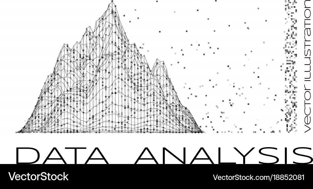 Data Flow & Analysis Vector Image
