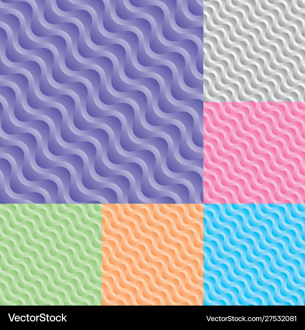 Diagonal Wavy Stream Pattern vector image