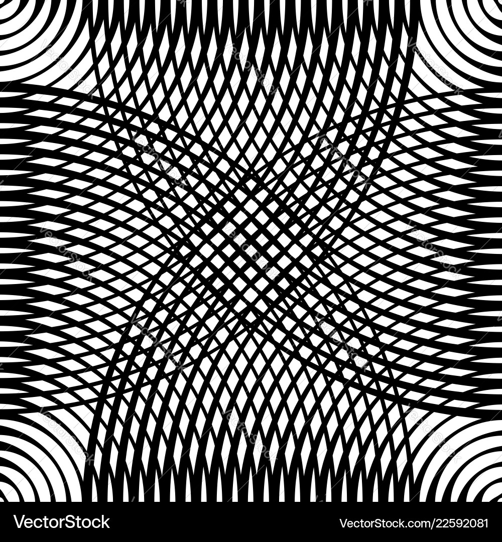 Dynamic Grid Mesh with Circles Vector Image