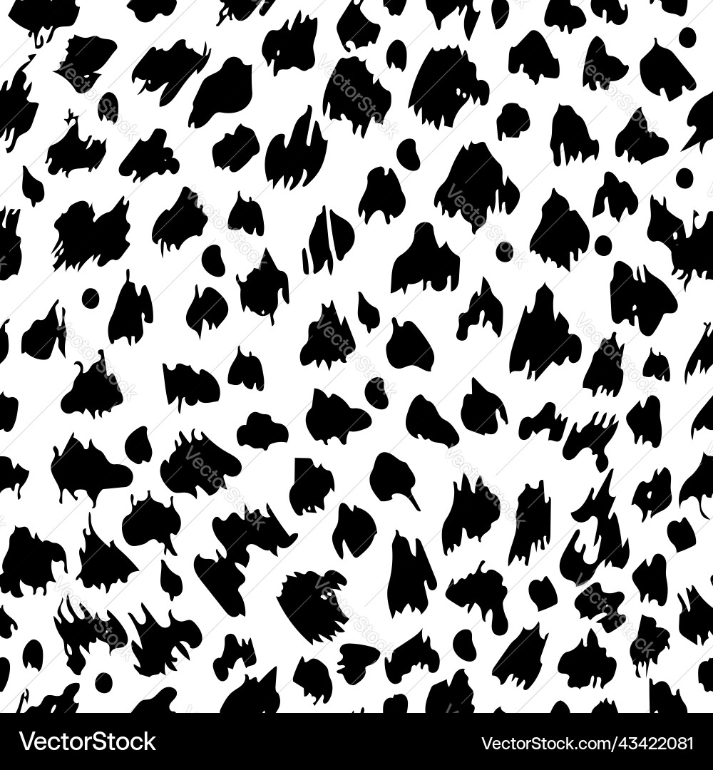 Leopard skin texture animal background seamless Leopard skin texture animal background seamless vector image