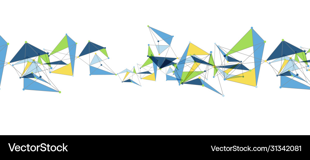 Line points connections triangular technology Line points connections triangular technology Vector Image