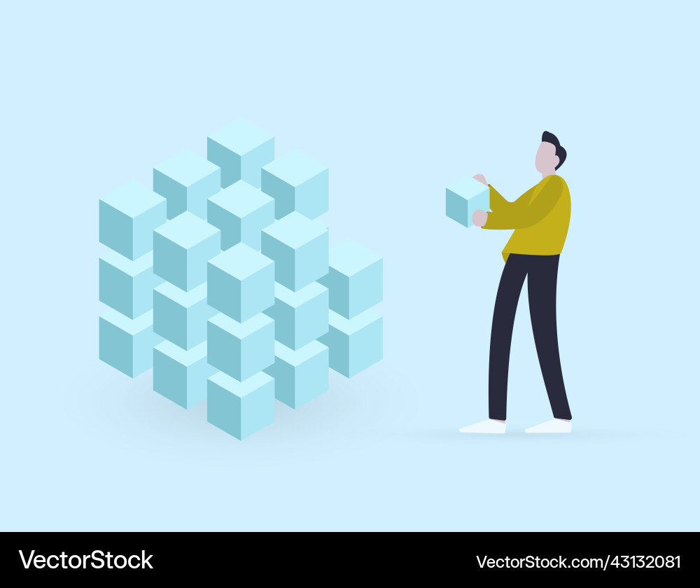Microlearning - term is used in e-learning small vector image