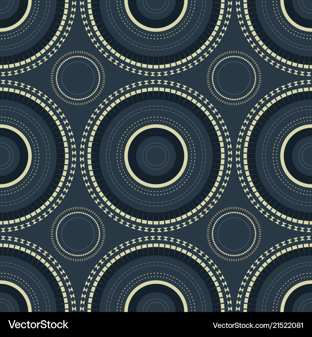 Vibrant circular large scale seamless pattern vector image