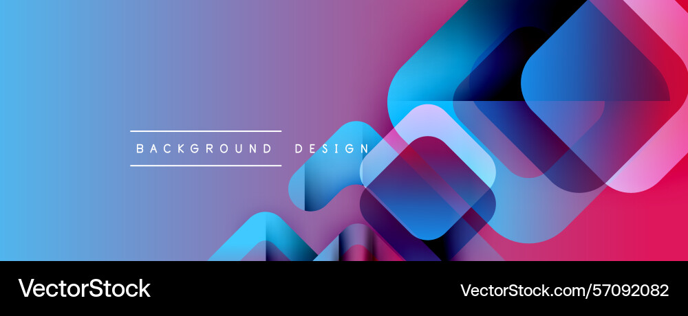 Abstract gradient background features overlapping Abstract gradient background features overlapping Vector Image