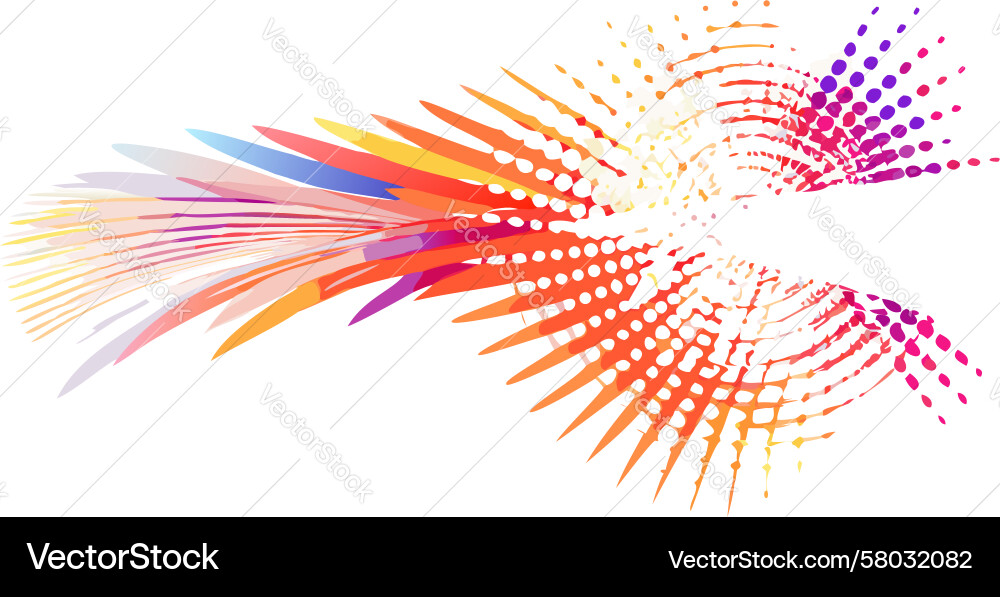 Dynamic Line Explosion Vector Image