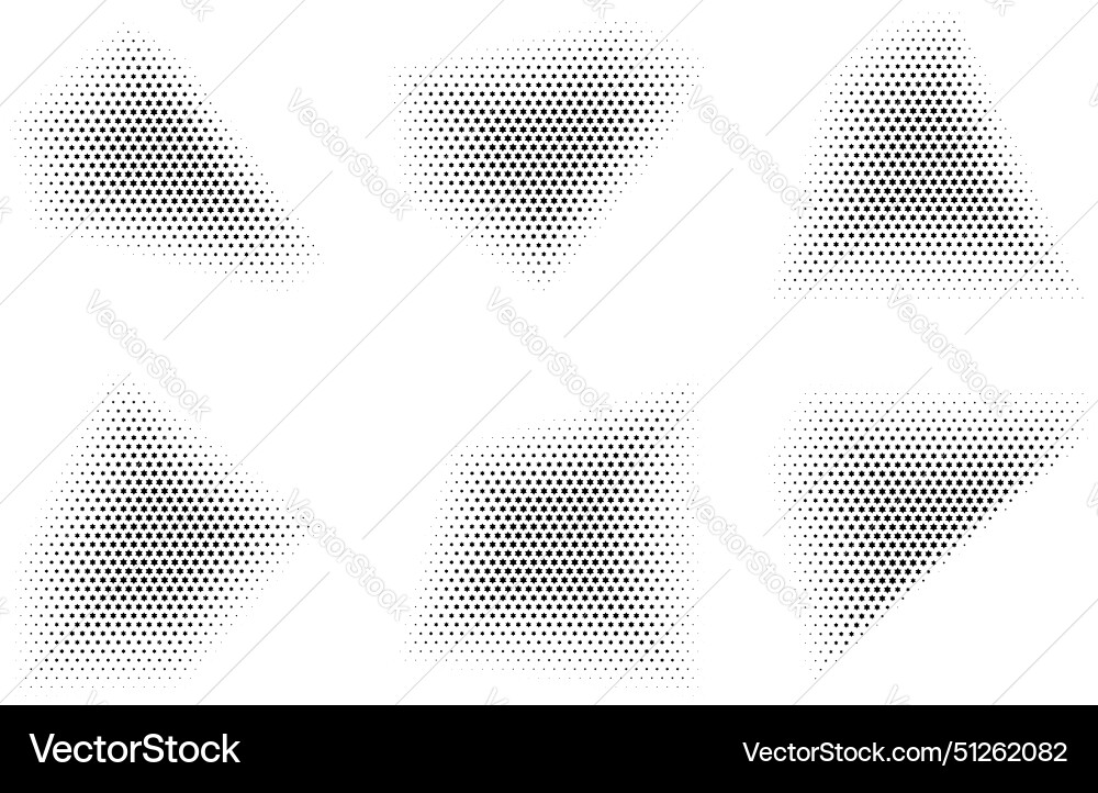 Halftone star pattern reprographic technique Vector Image