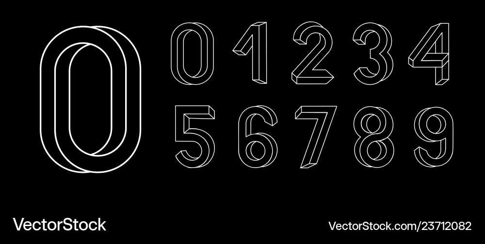 Impossible geometry letters shape font Impossible geometry letters shape font vector image