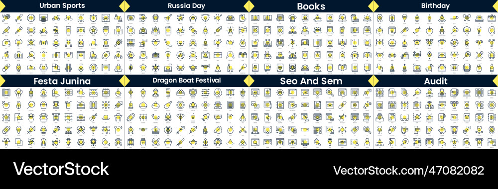 Linear style icons pack in this bundle include Linear style icons pack in this bundle include vector image