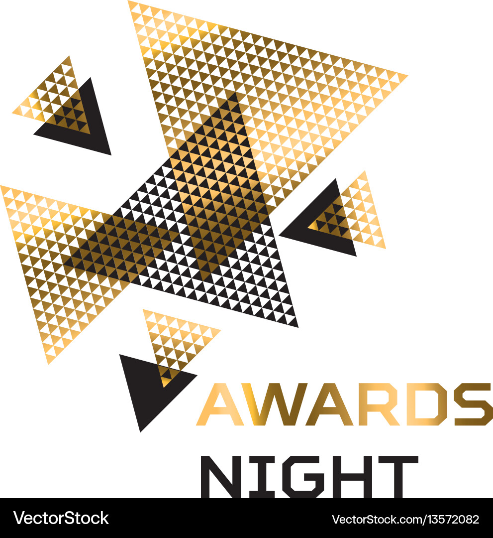 Triangle geometry abstract for header invitation vector image