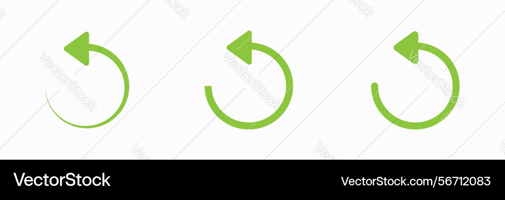 Arrow icon refresh reload rotation Arrow icon refresh reload rotation vector image