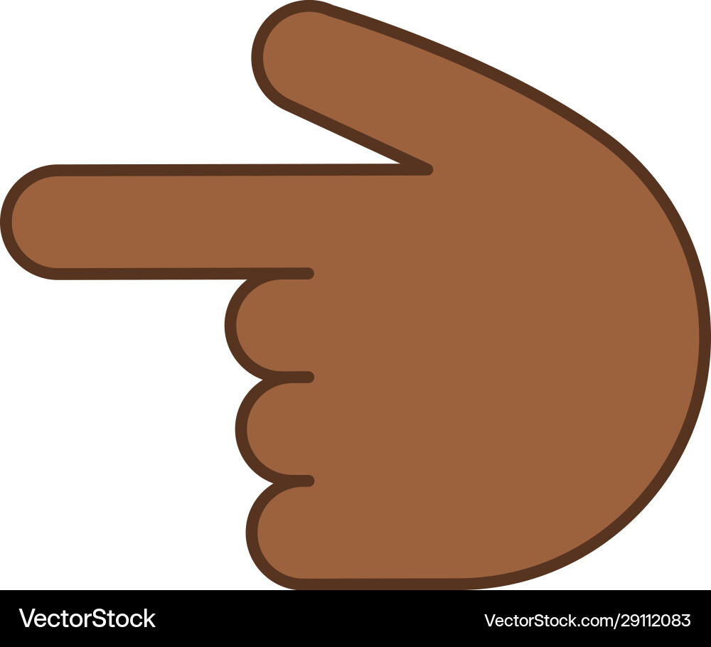 Backhand index pointing left color icon Backhand index pointing left color icon vector image