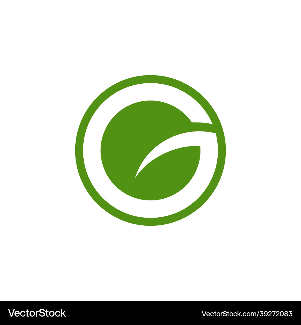 Buchstaben g Naturblatt-Logo-Symbol Buchstaben g Naturblatt-Logo-Symbol vektorbild