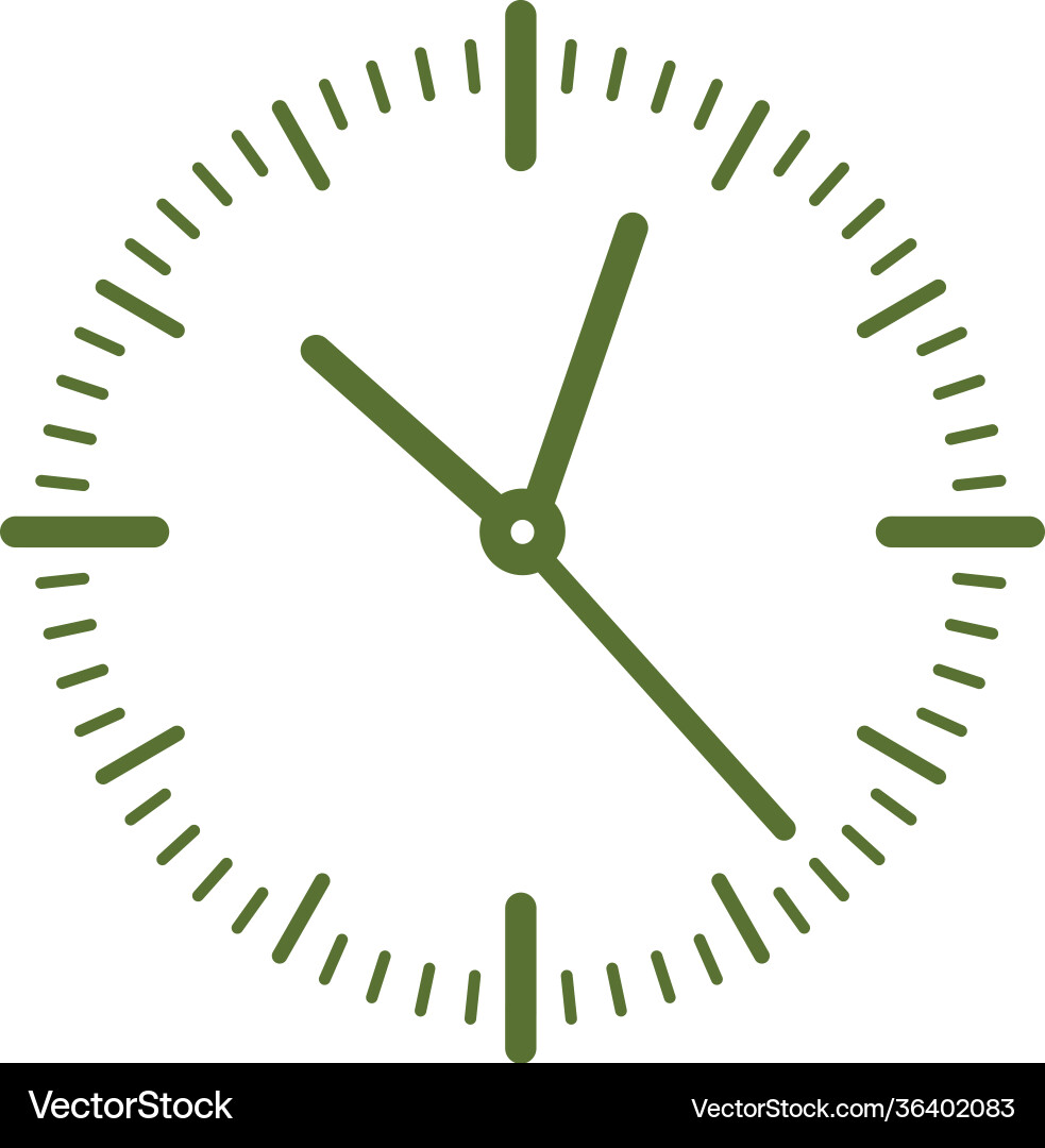 Clock simple icon Clock simple icon vector image