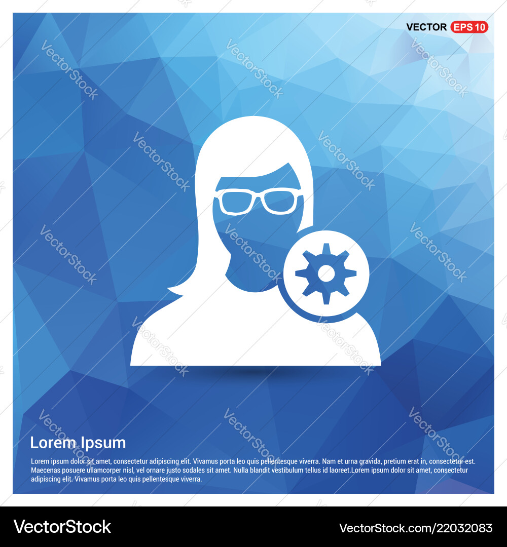 Configuration user icon Configuration user icon vector image