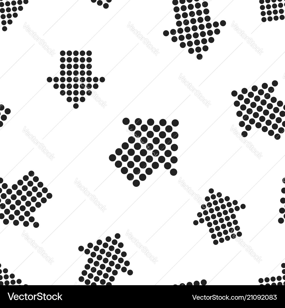 Dotted Arrow Pattern Background vector image