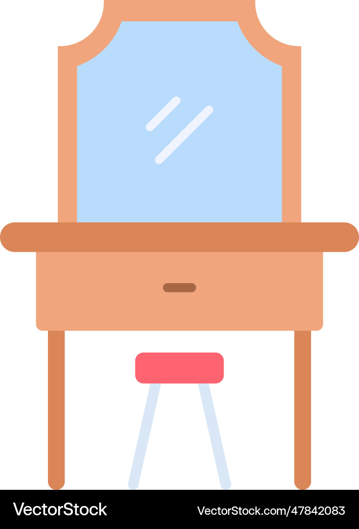 Dressing table icon image Vector Image
