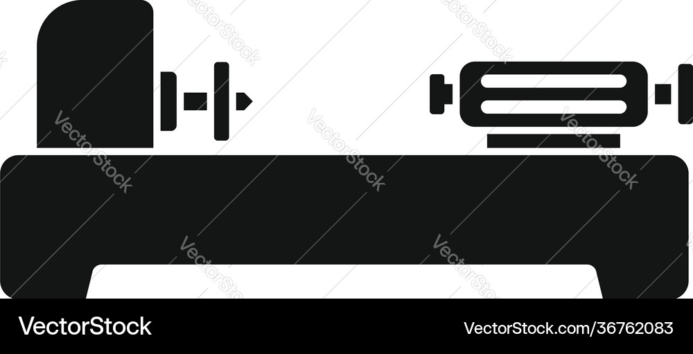 Factory lathe icon simple style Factory lathe icon simple style vector image