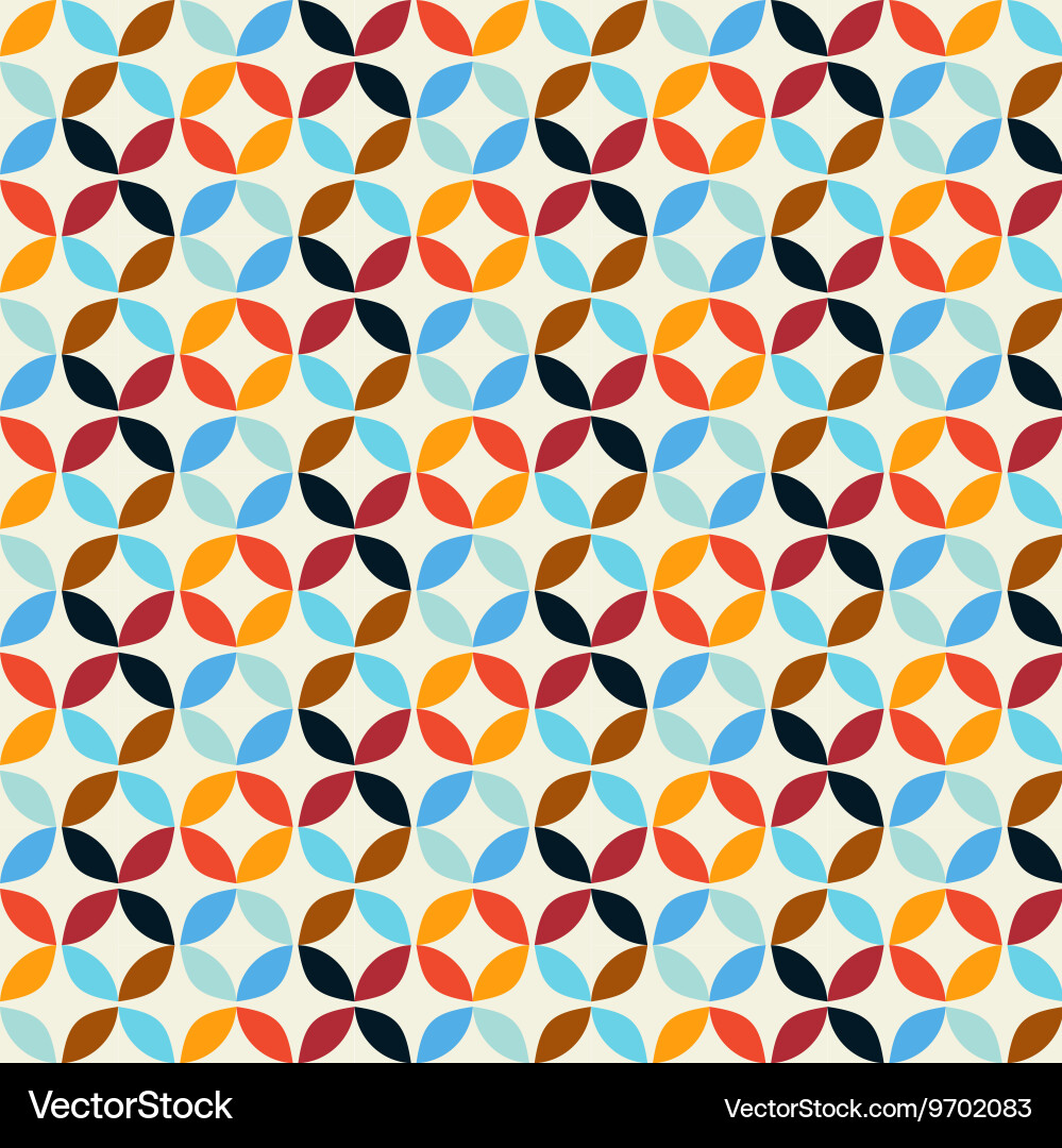 Geometric circle pattern background vector image