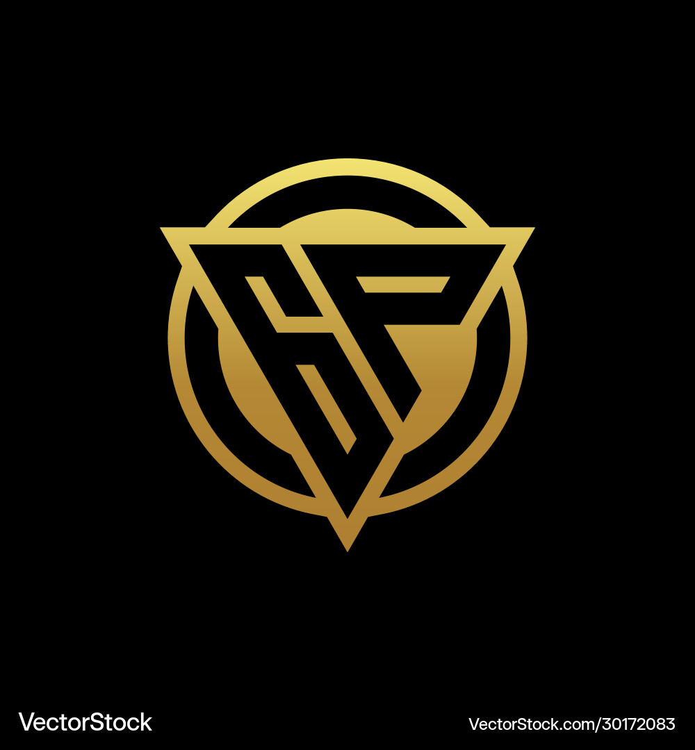 Gp logo monogram with triangle shape and circle Gp logo monogram with triangle shape and circle Vector Image