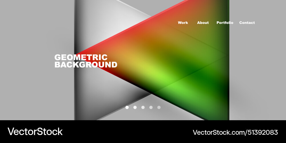 Gradient triangle geometric minimal wallpaper Vector Image