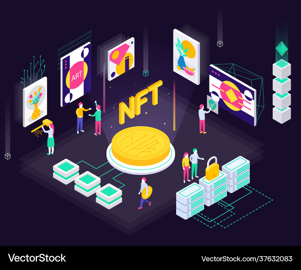 NFT Crypto Art Sale (37632083) – Royalty-Free Vector | VectorStock