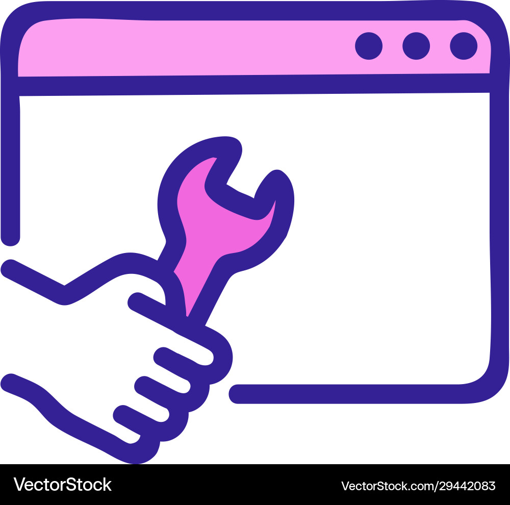 Set up programming icon isolated Set up programming icon isolated vector image