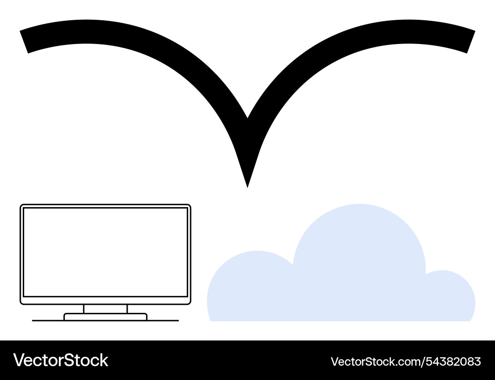 Technology and cloud computing concept Technology and cloud computing concept Vector Image