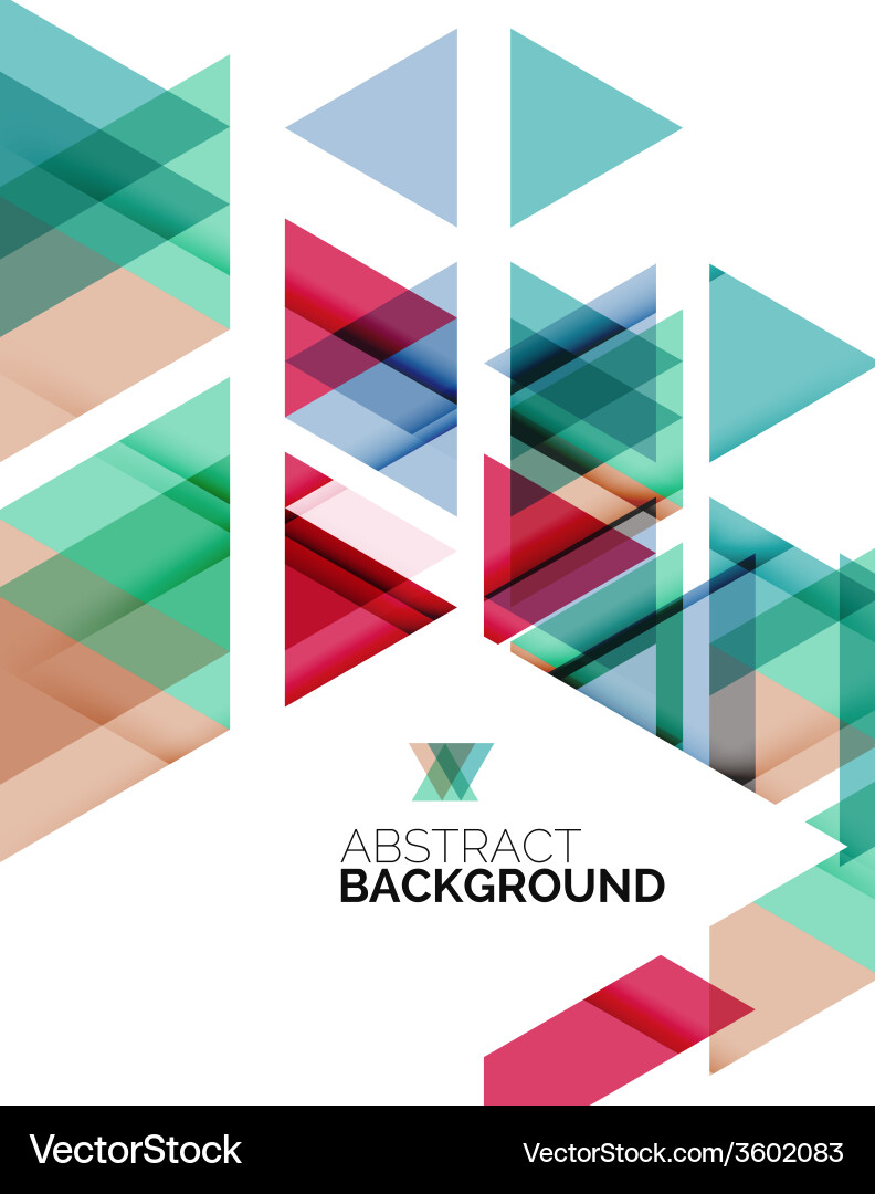 Triangle geometric abstract background vector image