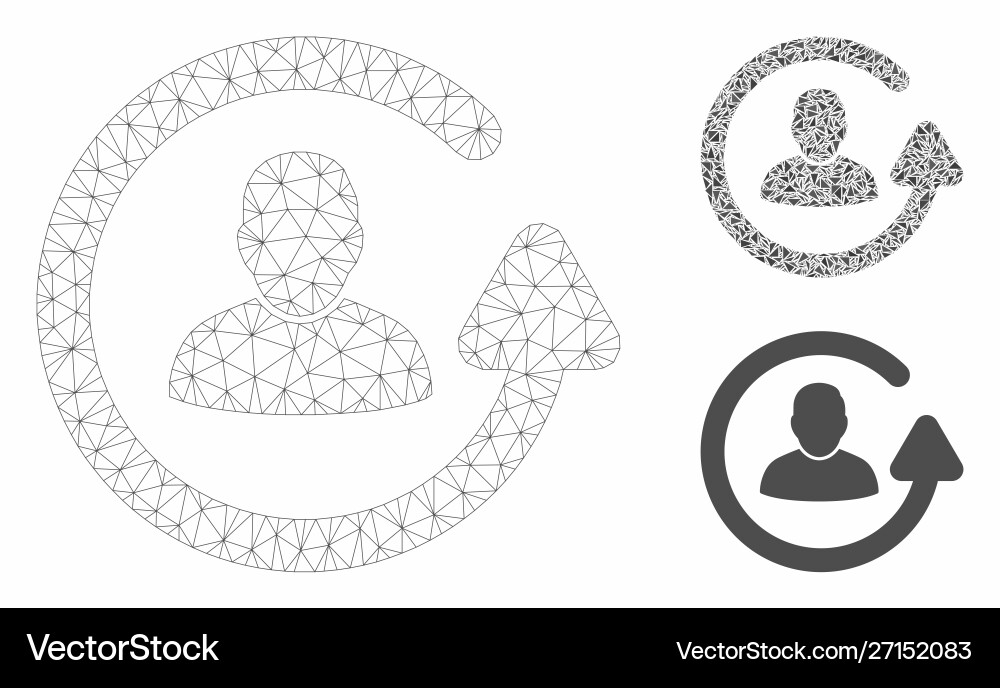 Update user mesh wire frame model Update user mesh wire frame model vector image