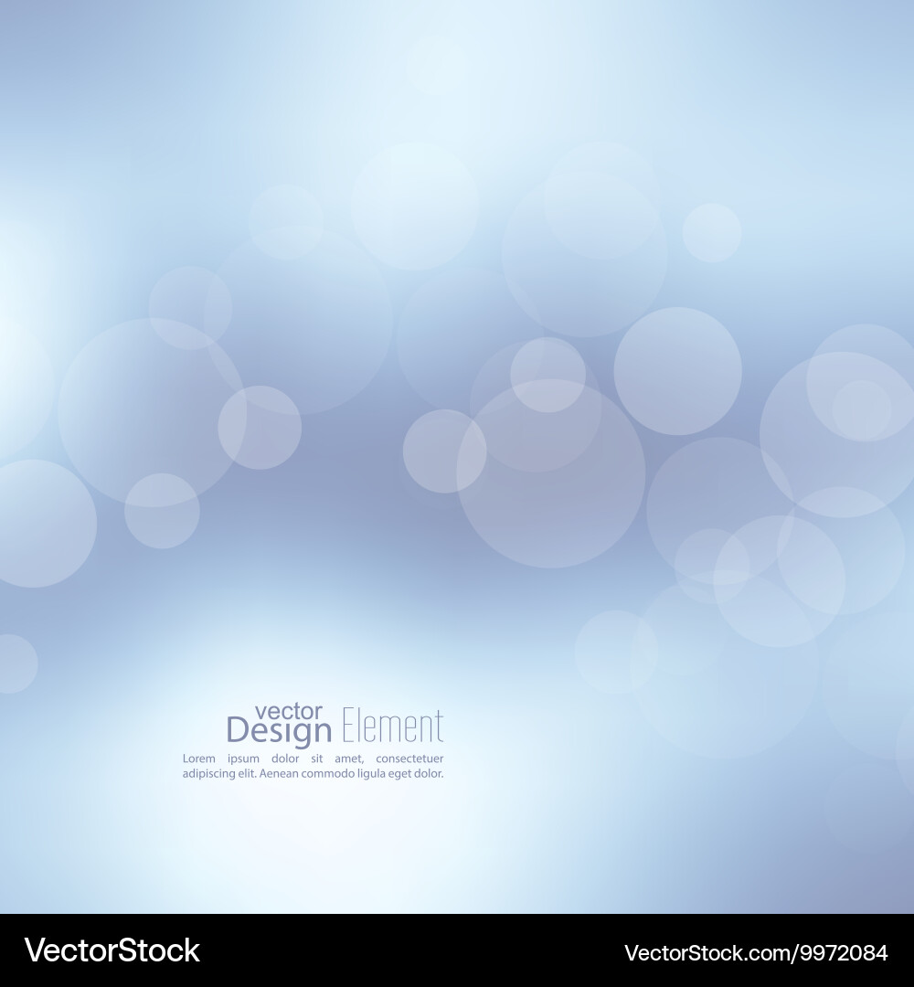 Abstract background with bokeh vector image