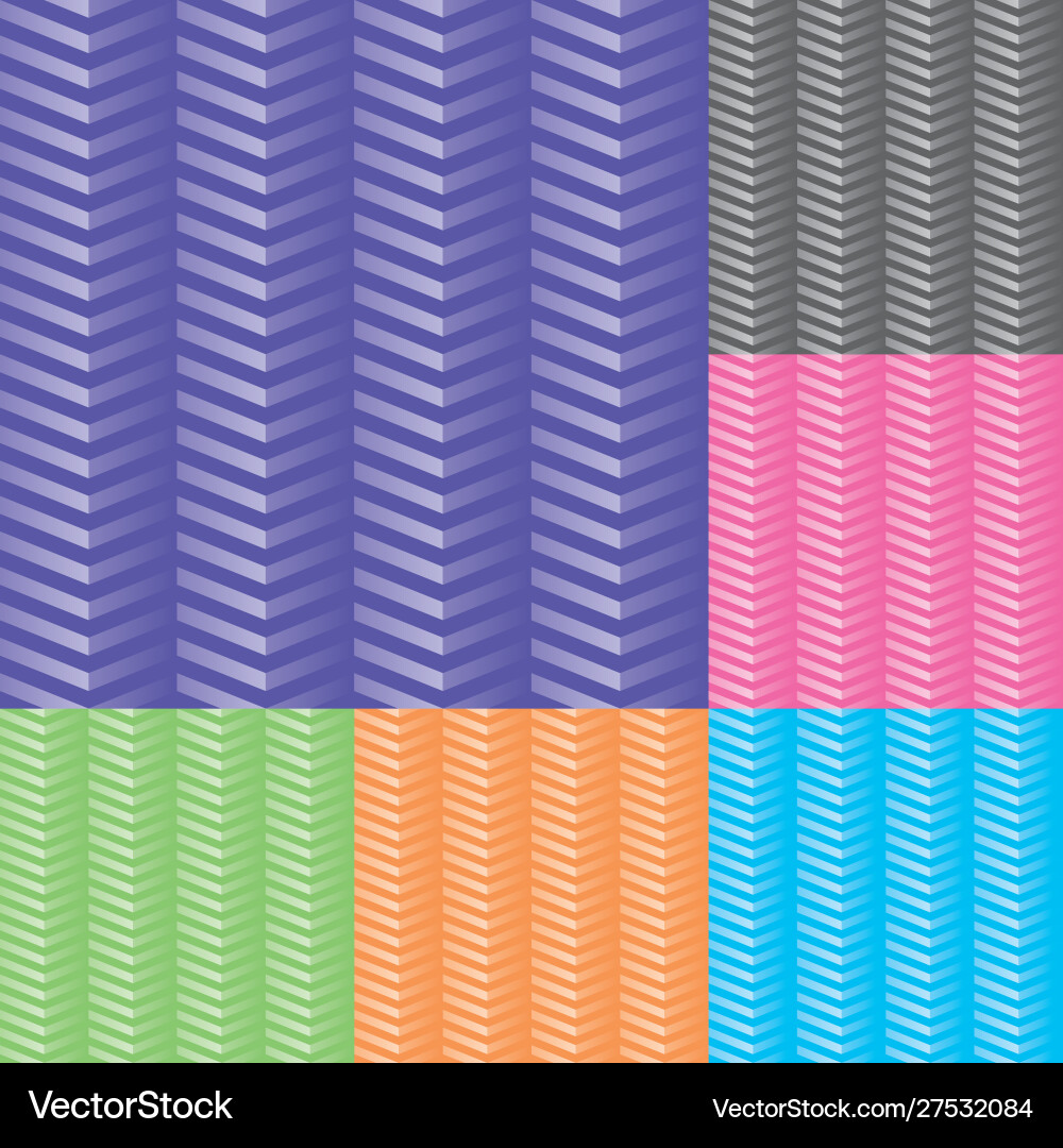 Chevron Pattern Collection vector image