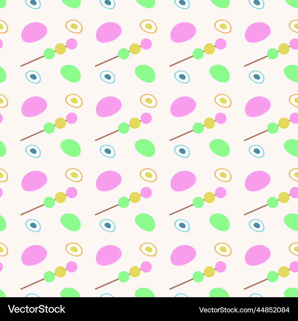 Dango and mochi seamless pattern Vector Image