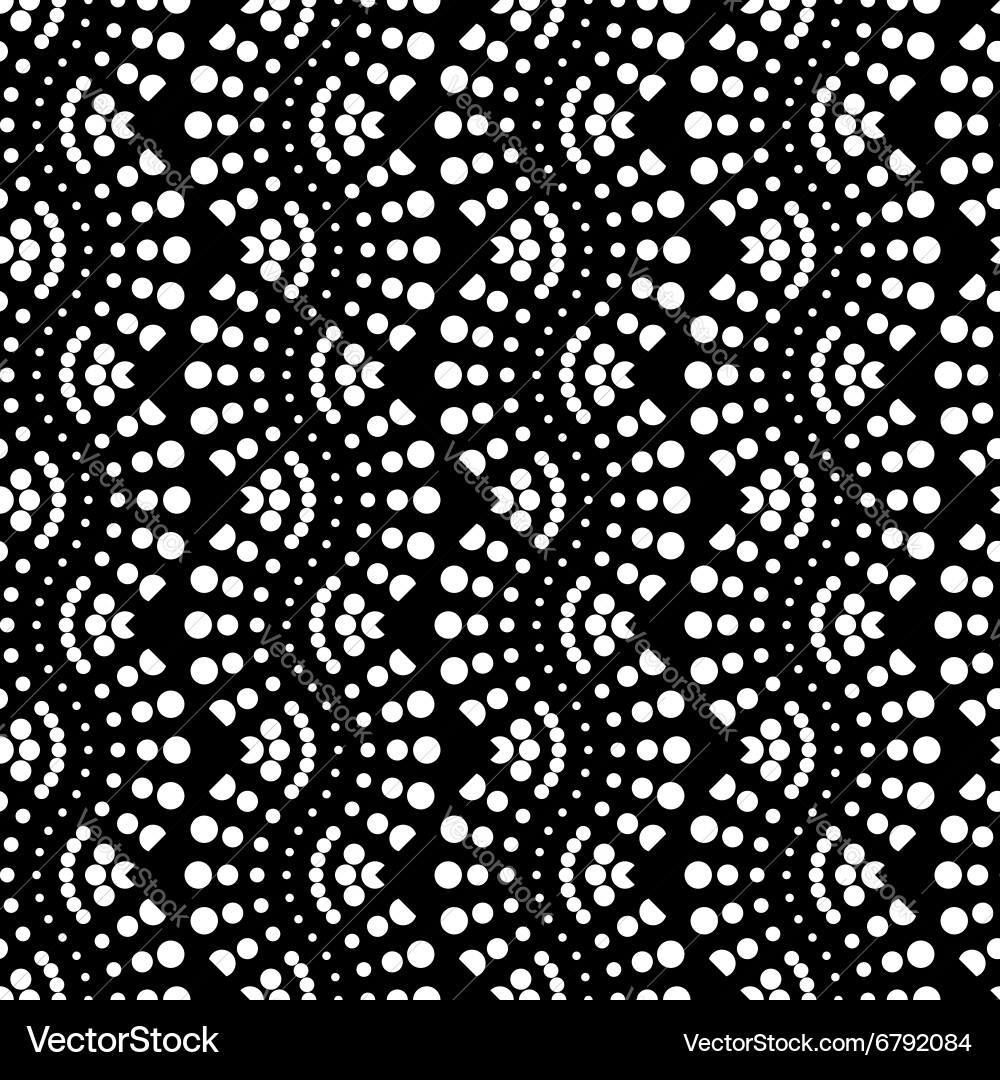 Design seamless monochrome dots pattern vector image