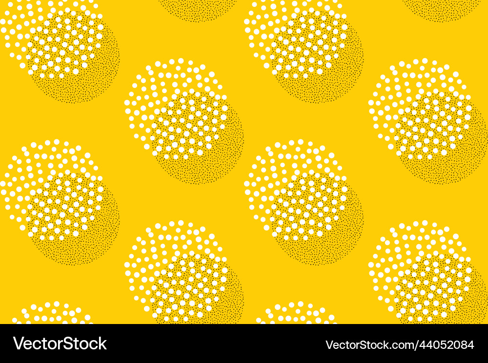 Dotwork circles seamless pattern background noise Vector Image