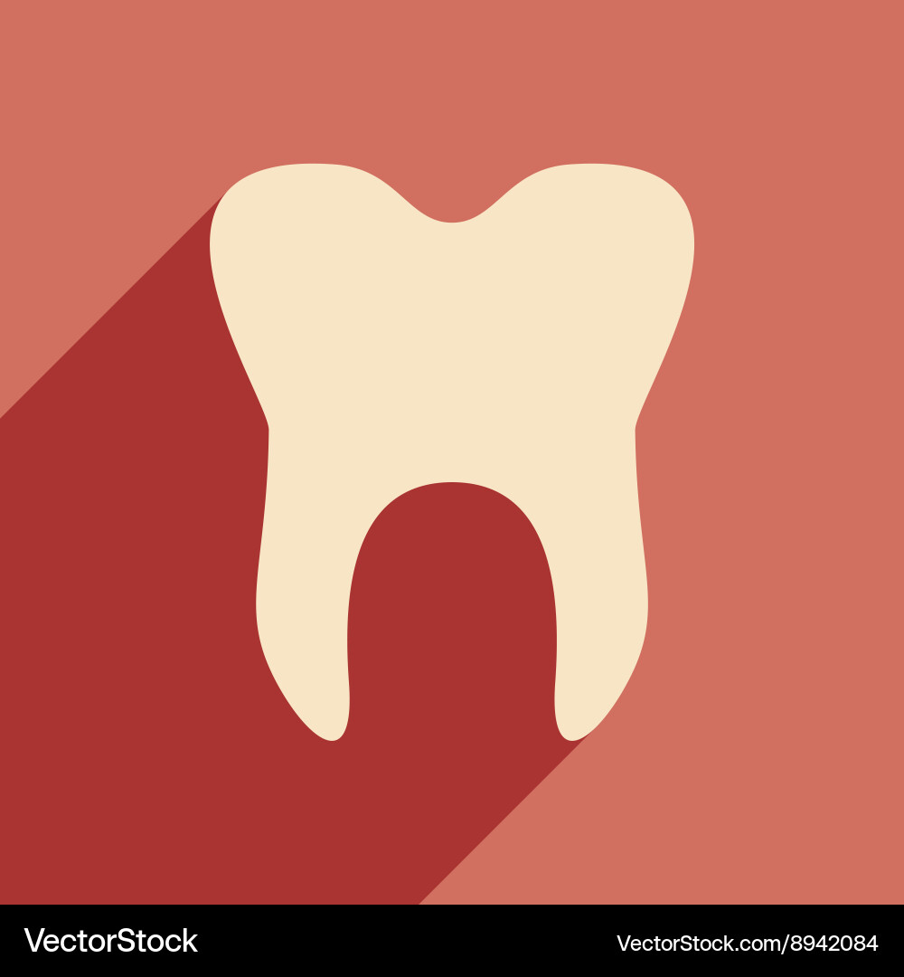 Flat with shadow icon and mobile application vector image