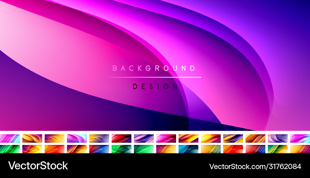 Fluid gradient waves with shadow lines modern Fluid gradient waves with shadow lines modern vector image