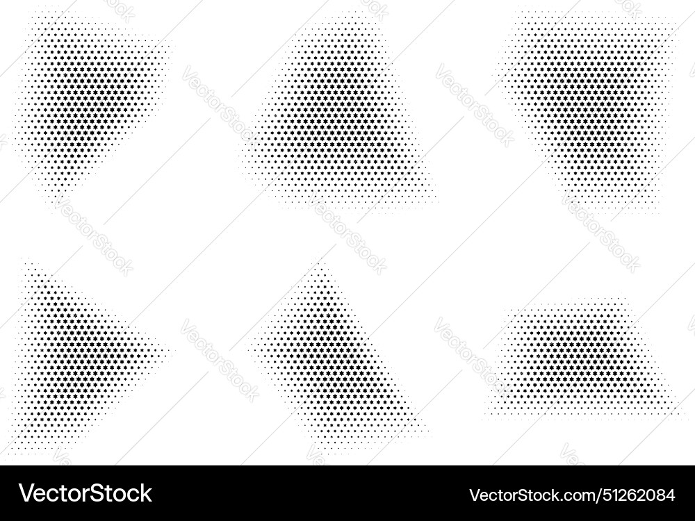 Halftone star pattern reprographic technique Halftone star pattern reprographic technique vector image