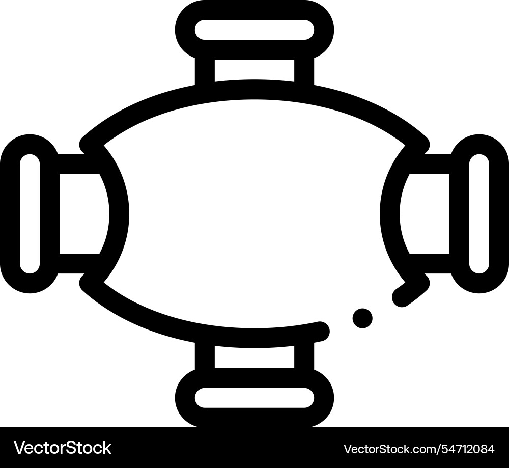 Meeting icon thin linear style design isolated Meeting icon thin linear style design isolated Vector Image