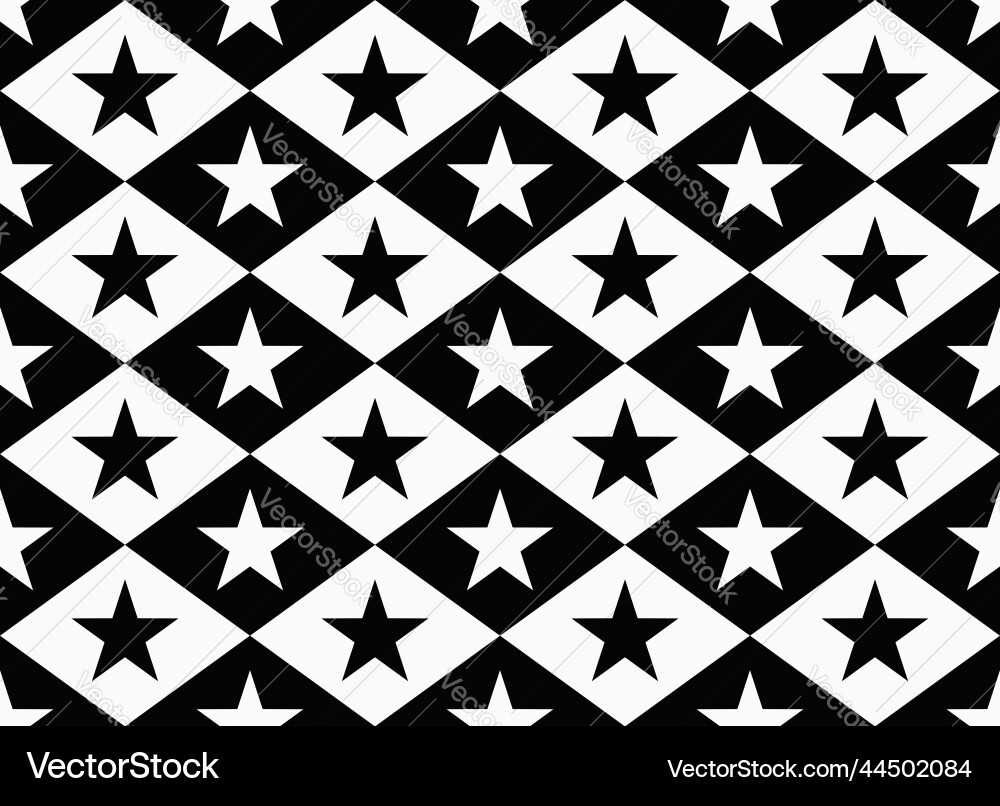 Seamless background pattern five pointed star Seamless background pattern five pointed star vector image