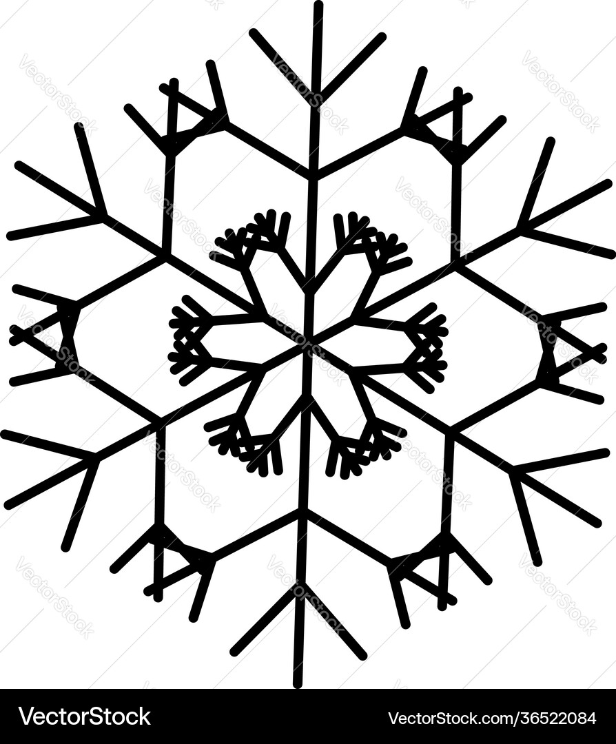 Snowflake icon Snowflake icon vector image