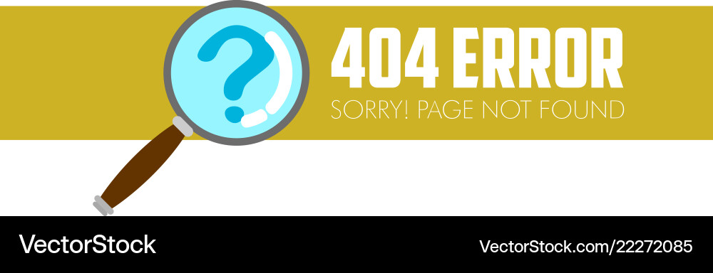 404 error website not found graphic design vector image