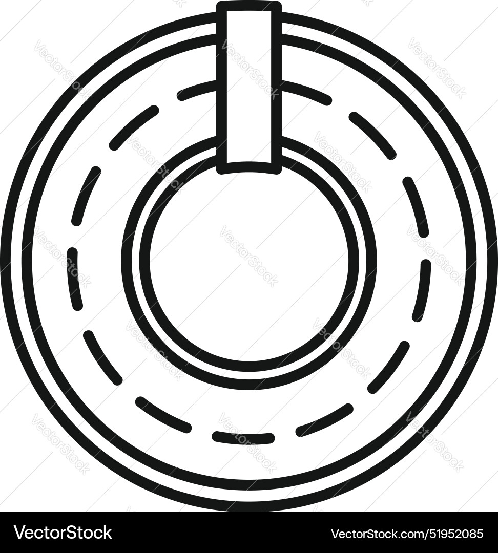 Bearing icon showing mechanical part for rotation Bearing icon showing mechanical part for rotation Vector Image