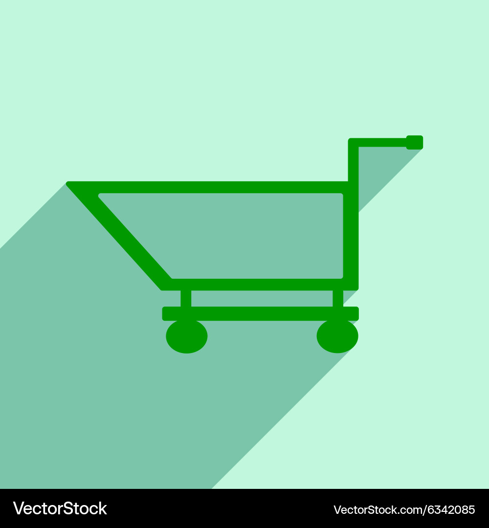 Flat with shadow icon and mobile application Vector Image
