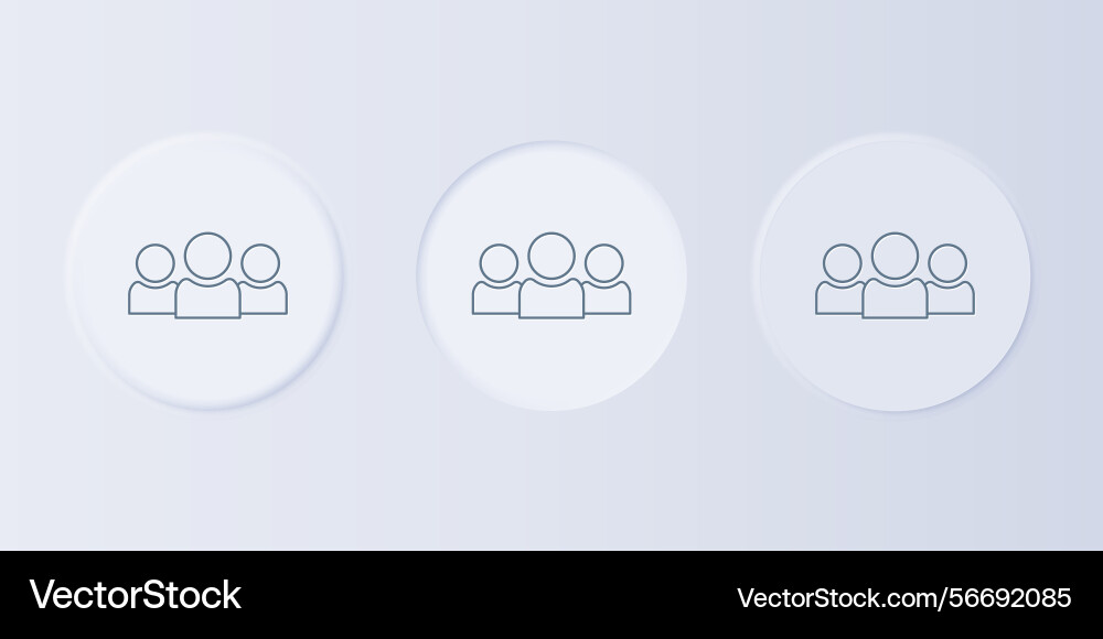 Grey users group icon isolated on background Grey users group icon isolated on background vector image