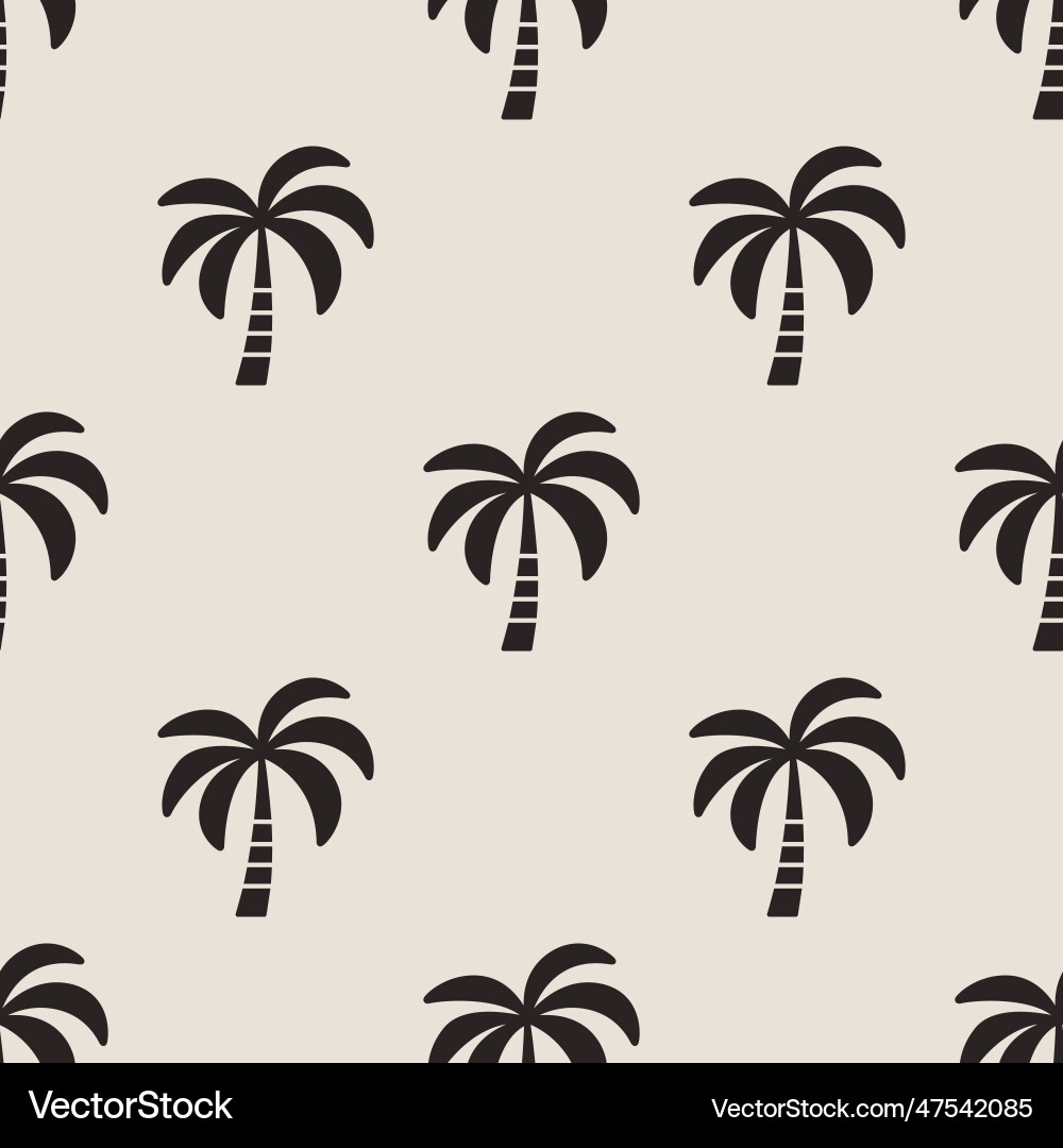 Seamless pattern with palm trees tree Seamless pattern with palm trees tree vector image