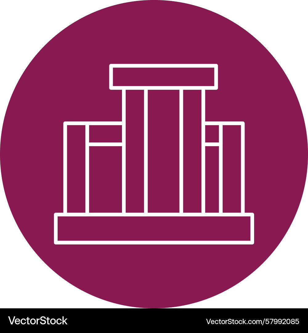 Stonehenge line multi circle Vector Image