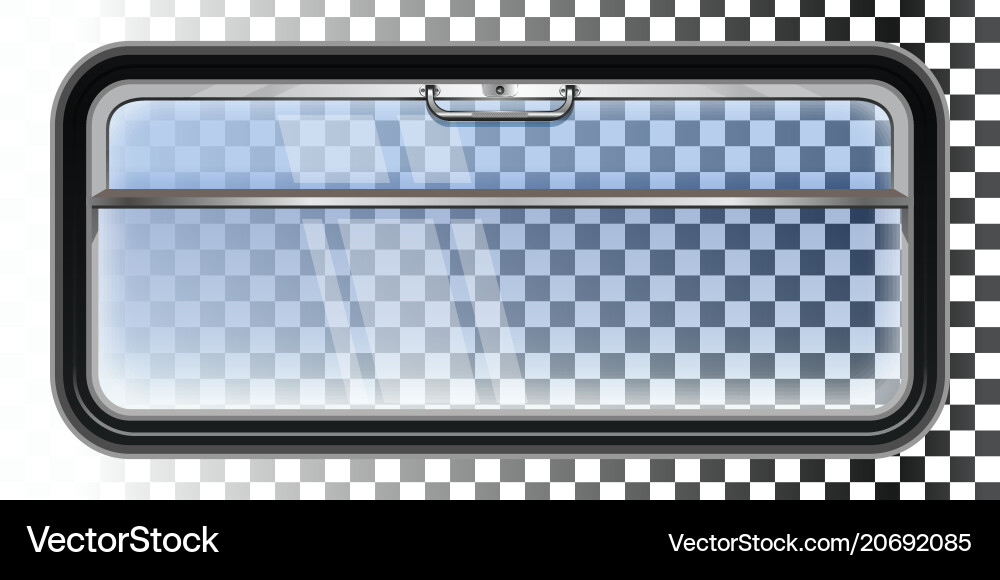 Train window isolated on a transparent background Vector Image