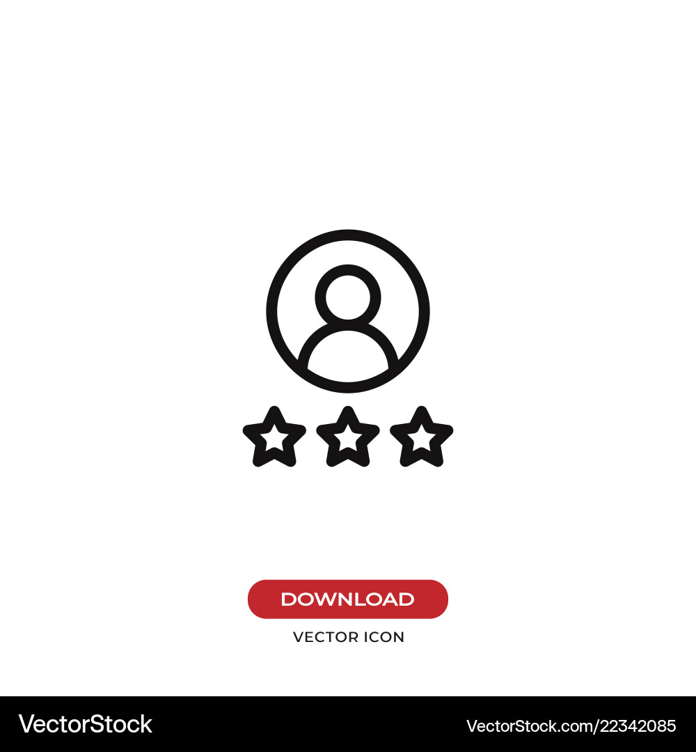 User rating icon User rating icon vector image