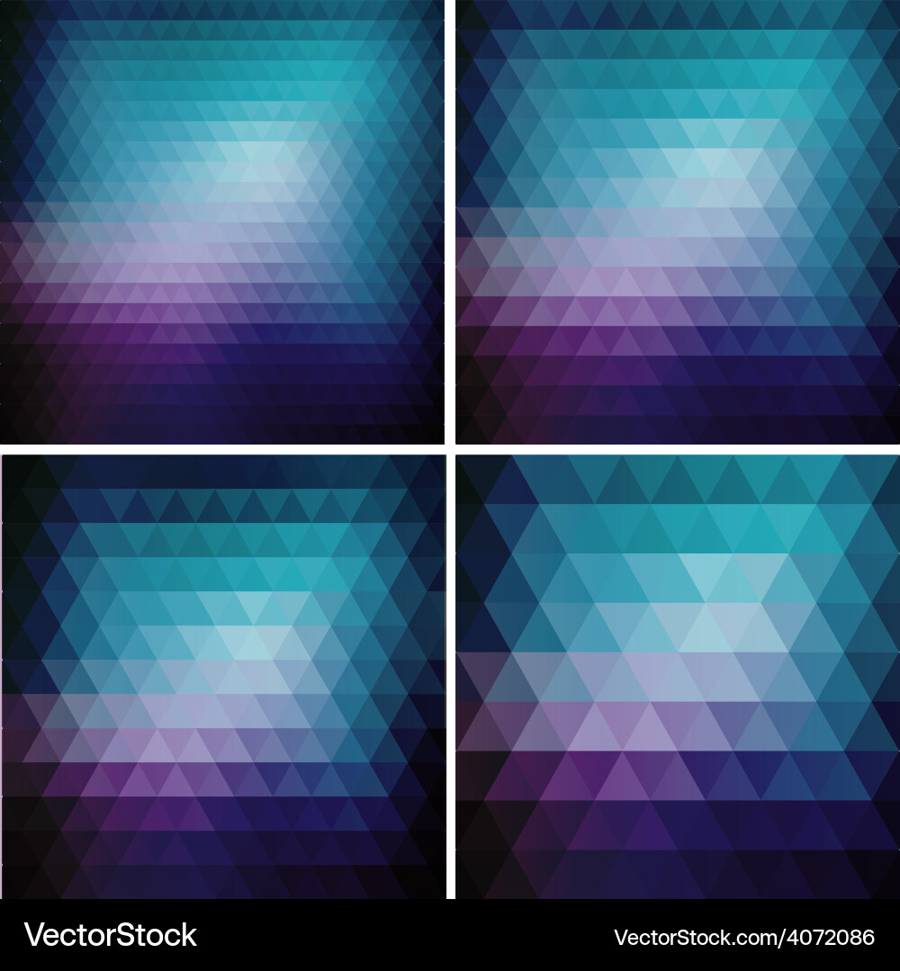 Abstract retro triangle background Vector Image